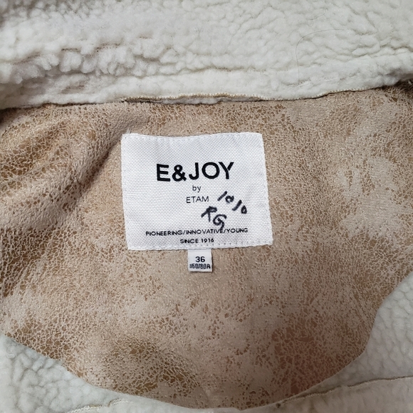 E&Joy by Etam Faux Fur/sherpa/Suede  Womens Coat - Picture 8 of 10